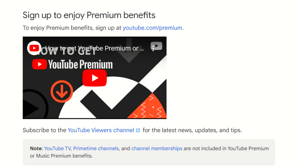 New Youtube Premium Membership